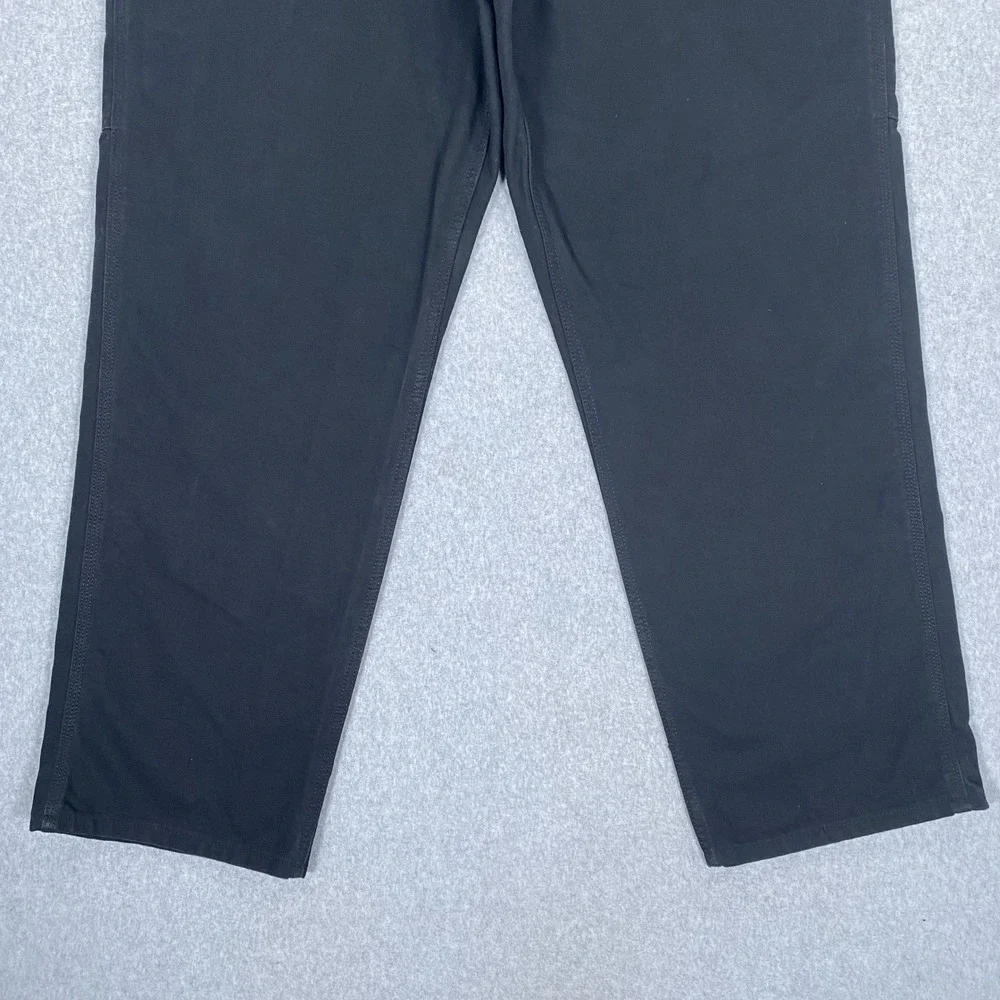 Carhartt Carpenter Pants Mens 38x32 Black Loose Fit Canvas Work B11-BLK
